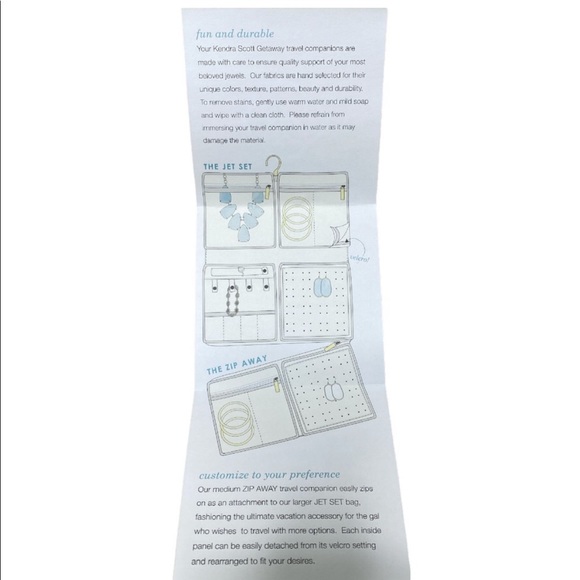 Kendra Scott The Zip Away Small Jewelry Organizer In Red Stingray NWT - Picture 6 of 10